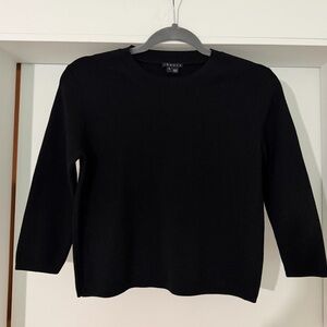 THEORY Structured knit 3/4 sleeve top - small